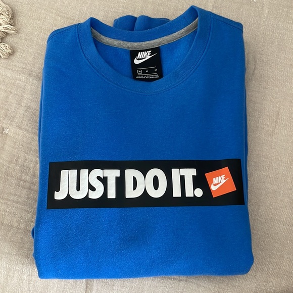 NWOT Royal Blue Nike Just Do It Sweatshirt - Picture 5 of 5